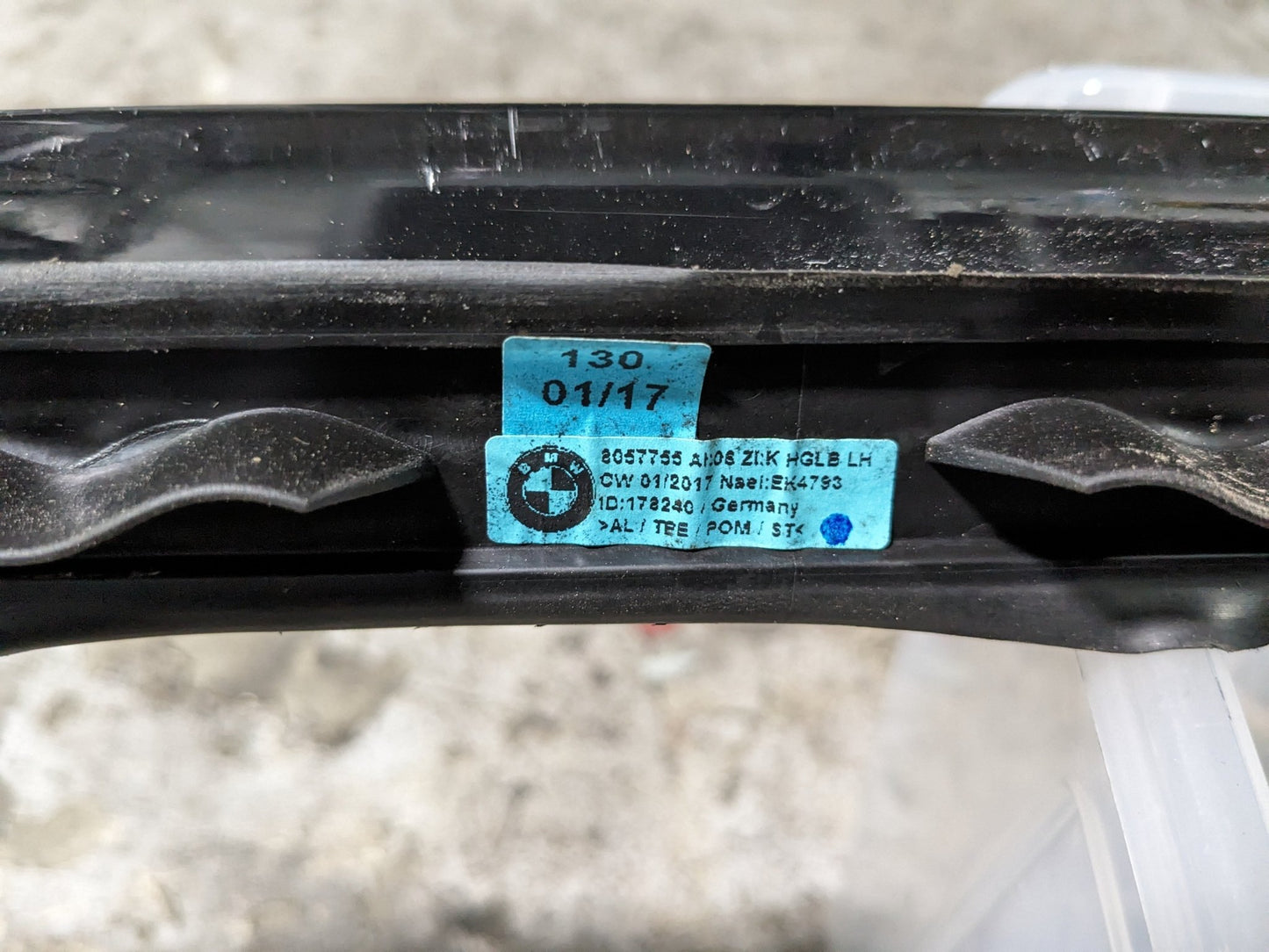 12-18 OEM BMW F15 F85 X5 X5M Left Right Roof Rail Railing Black SET