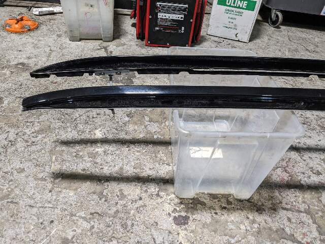 12-18 OEM BMW F15 F85 X5 X5M Left Right Roof Rail Railing Black SET