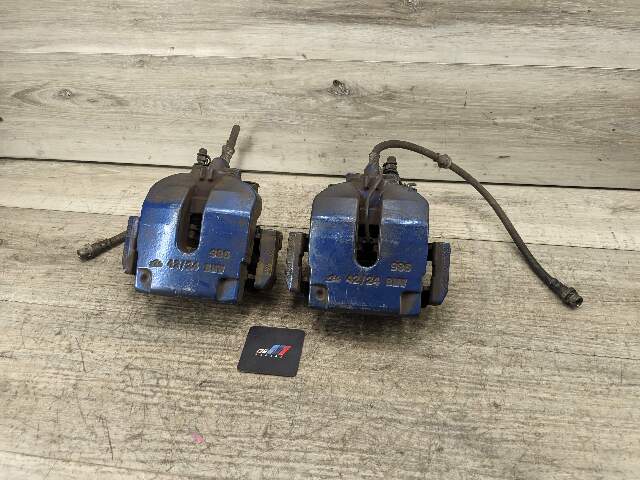 15-19 OEM BMW F85 X5M F86 X6M Rear Brake Calipers SET BREMBO Blue