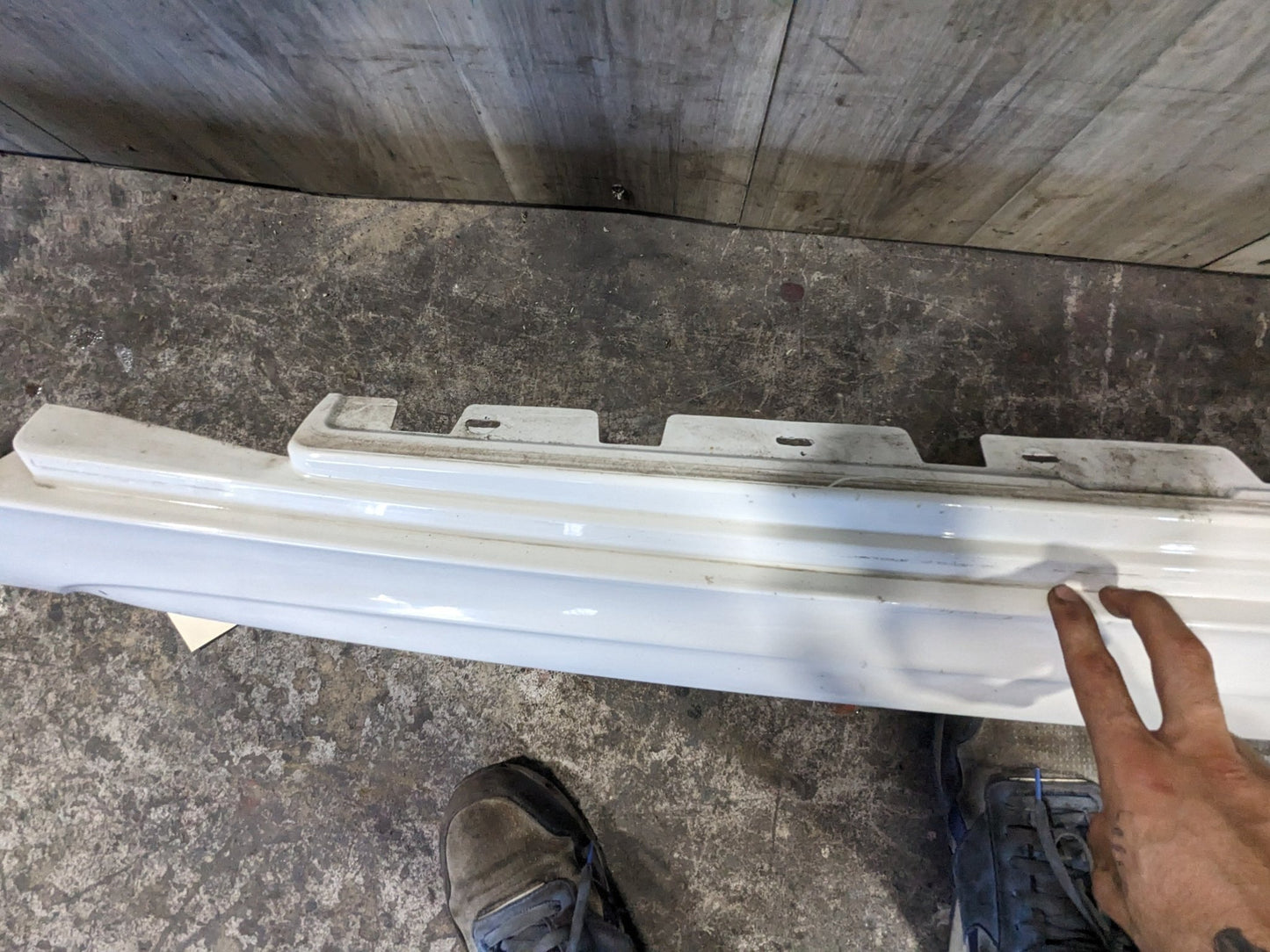 08-13 OEM BMW E82 E88 128 135 Left Skirt Rocker Panel Cover M-SPORT White*