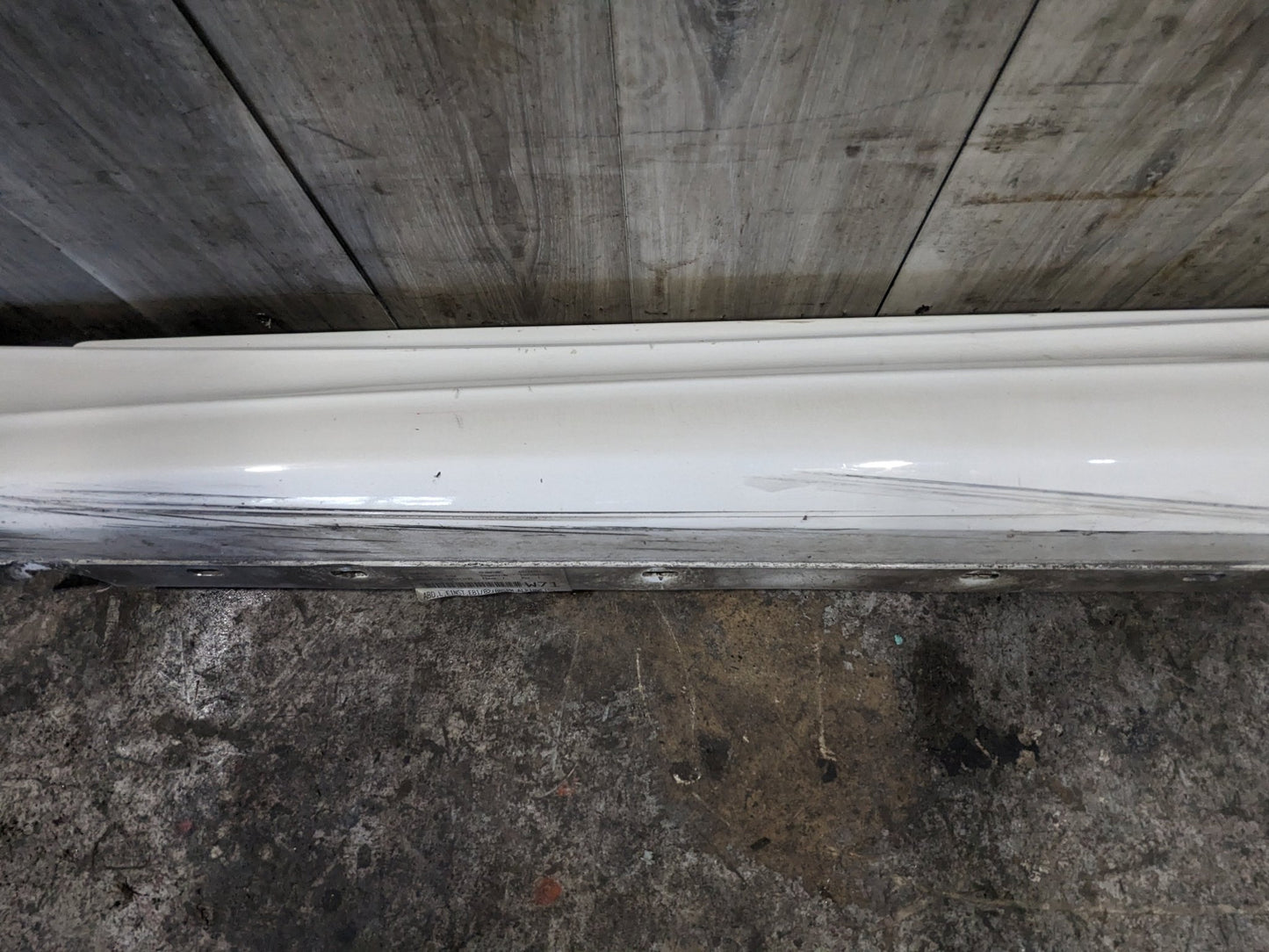 08-13 OEM BMW E82 E88 128 135 Left Skirt Rocker Panel Cover M-SPORT White*