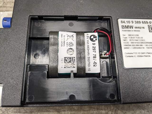 12-18 OEM BMW F32 F10 F13 i3 X3 X4 X5 M F15 F85 Telematics Control Unit Module