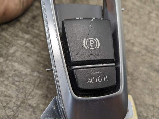 14-18 OEM BMW X5 F15 X6 F16 Parking Brake Auto Hold Switch w/ Trim Panel*