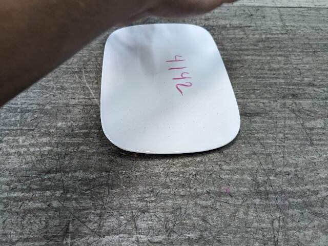 06-13 OEM BMW E88 128 135 Convertible Rear Fuel Gas Tank Flap Lid Cover White