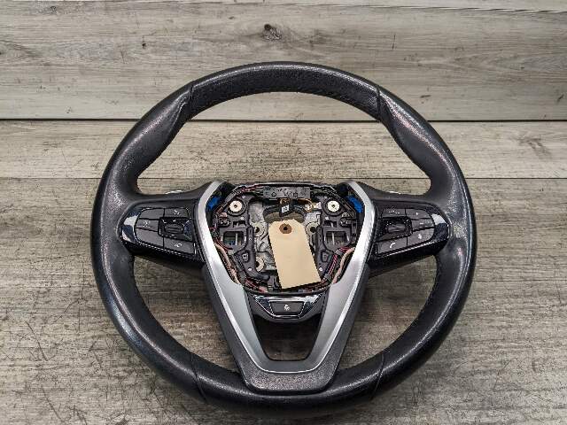 17-20 OEM BMW G30 G12 G14 G15 540 Steering Wheel Black Leather w/ Shifters*