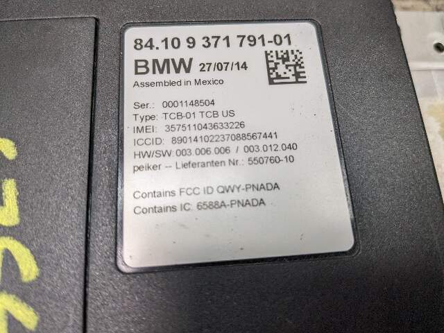 14-17 OEM BMW M3 M4 M5 F23 F30 F32 F36 F80 Telematics Control Unit Module TCB
