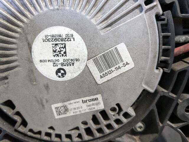 12-18 OEM BMW F10 F06 F12 M5 M6 Main Radiators Cooling ASSEMBLY Fan SET S63TU