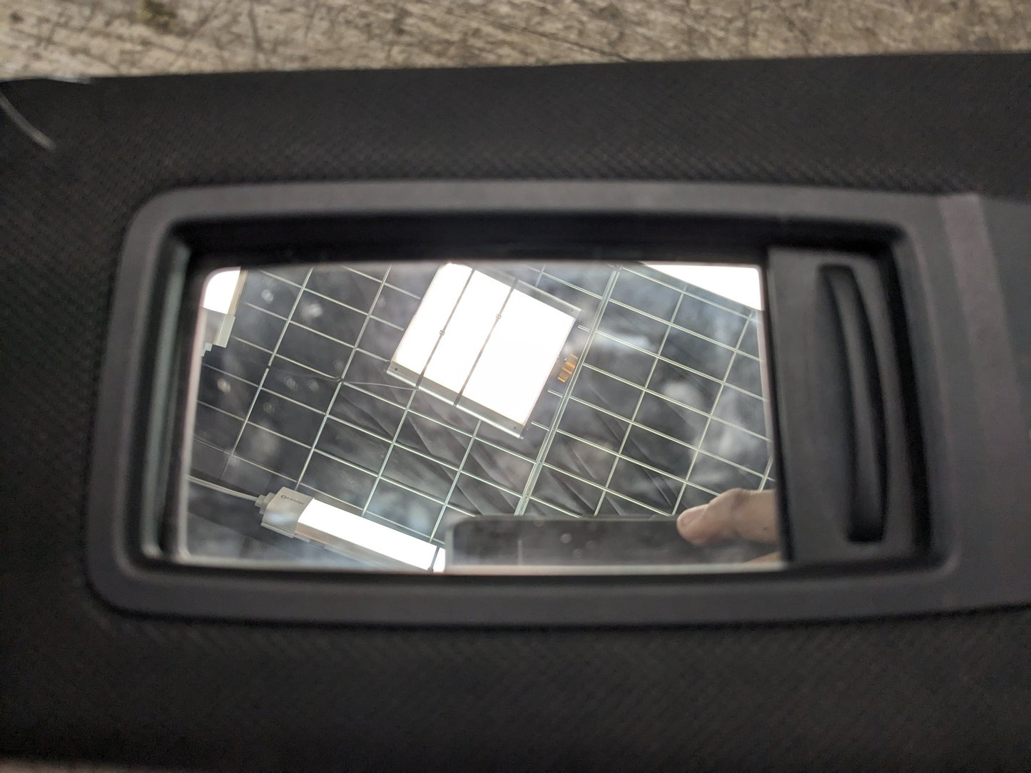 17-20 OEM BMW G30 F90 M5 Interior Left Driver Sun Visor Alcantara Black