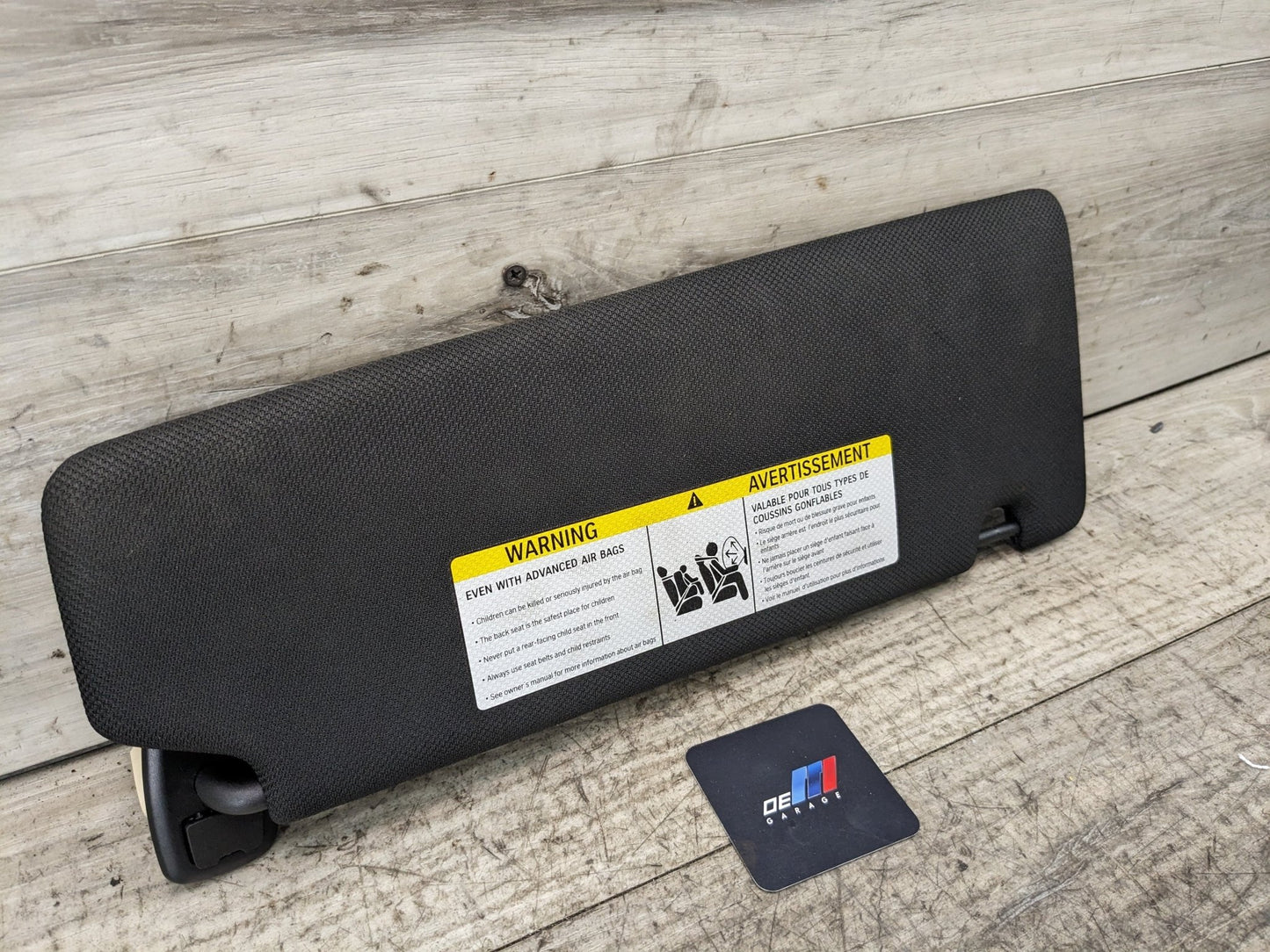 17-20 OEM BMW G30 F90 M5 Interior Left Driver Sun Visor Alcantara Black
