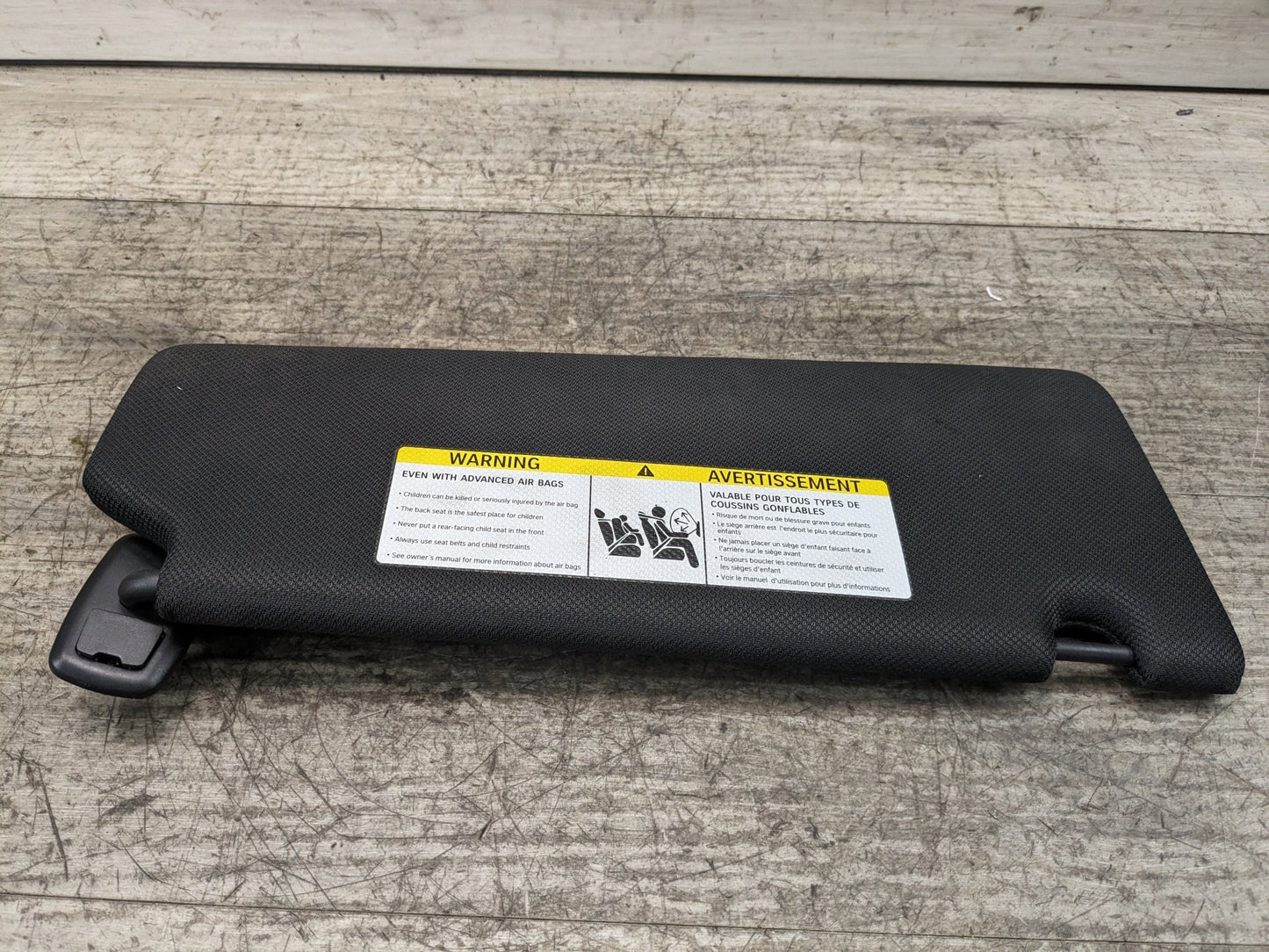 17-20 OEM BMW G30 F90 M5 Interior Left Driver Sun Visor Alcantara Black