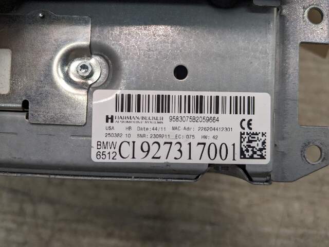 09-13 OEM BMW E93 E90 E92 135 328 335 CIC Navigation Headunit CD FM Radio Tuner