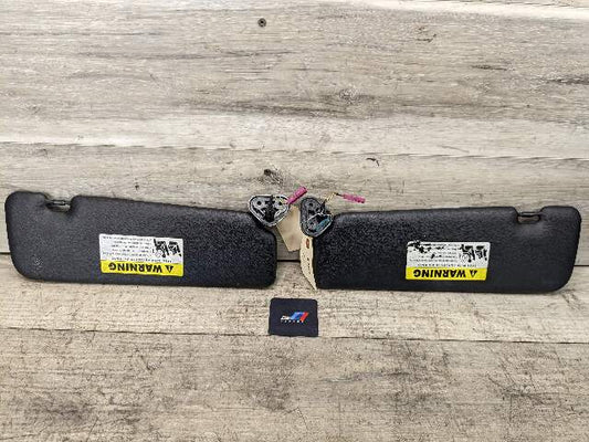 07-13 OEM BMW E88 E93 128 328 335 M3 Convertible Sun Visor Black Pair SET