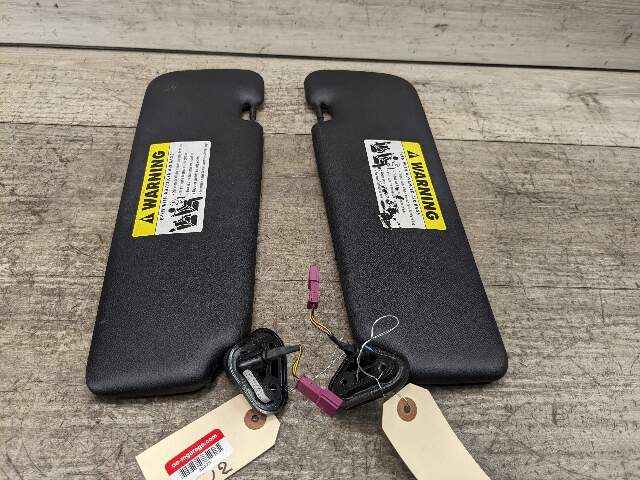 07-13 OEM BMW E88 E93 128 328 335 M3 Convertible Sun Visor Black Pair SET