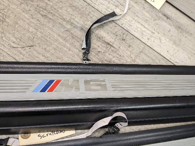 12-18 OEM BMW M6 F12 Front Door Sills Cover Illuminated Trim Scuff Plate SET*
