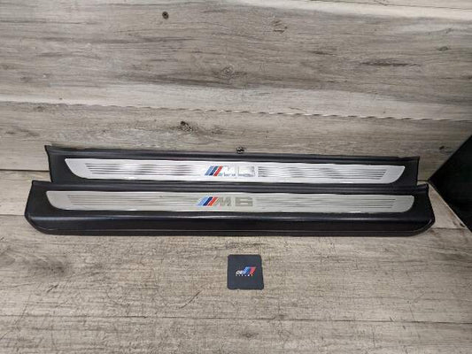 12-18 OEM BMW M6 F12 Front Door Sills Cover Illuminated Trim Scuff Plate SET*