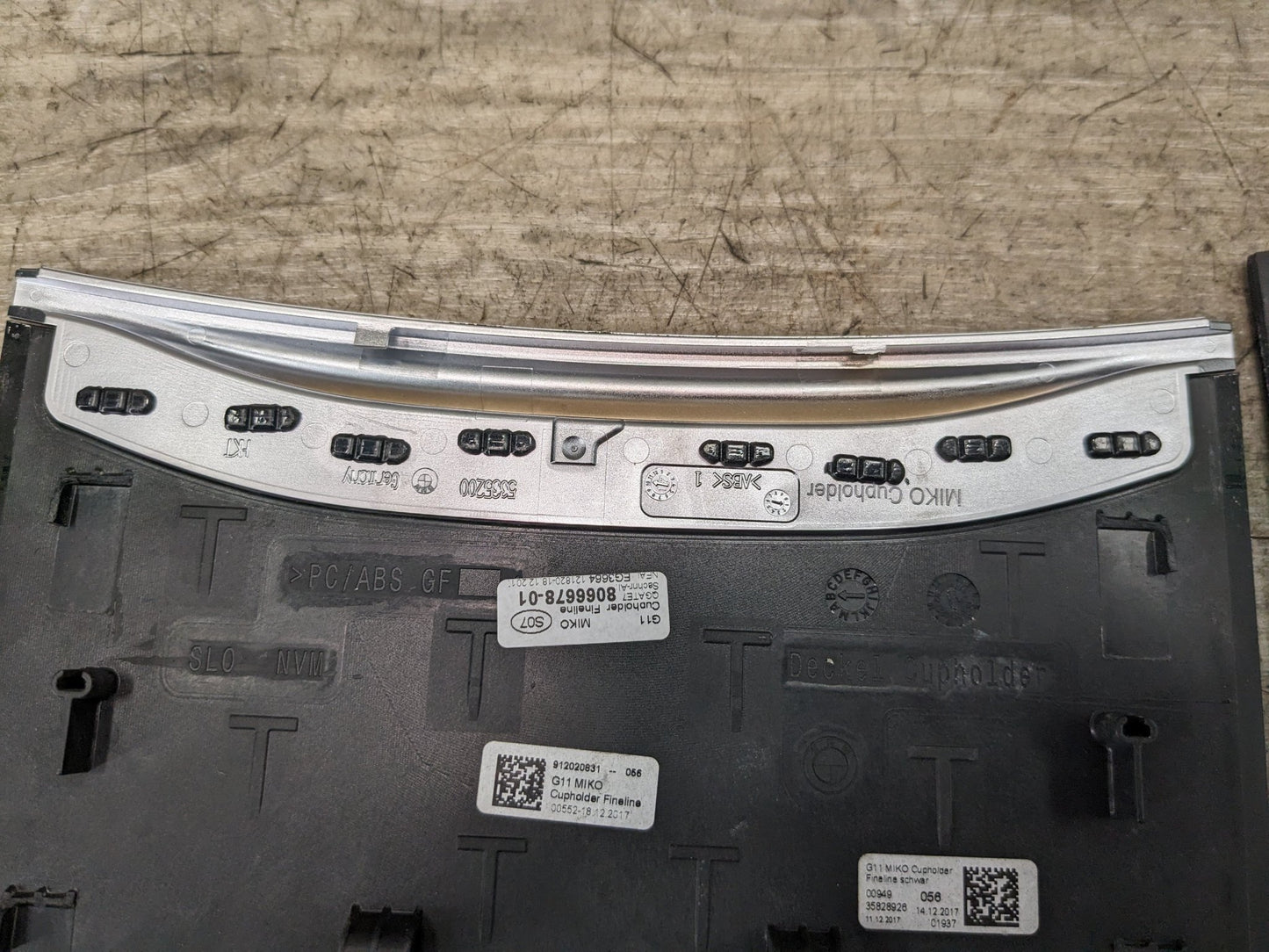 16-19 OEM BMW G11 G12 740 750 Center Console Cup Holder Trim Cover Panel*