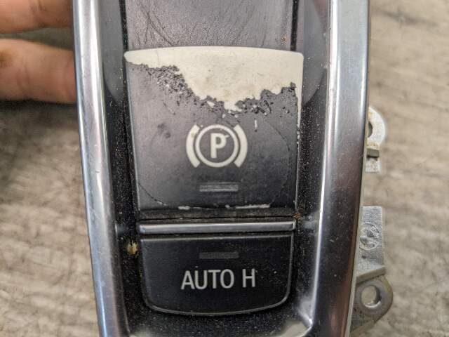 OEM BMW F06 F10 F13 F12 F25 X3 Parking Brake Auto Hold Switch w/ Trim Panel