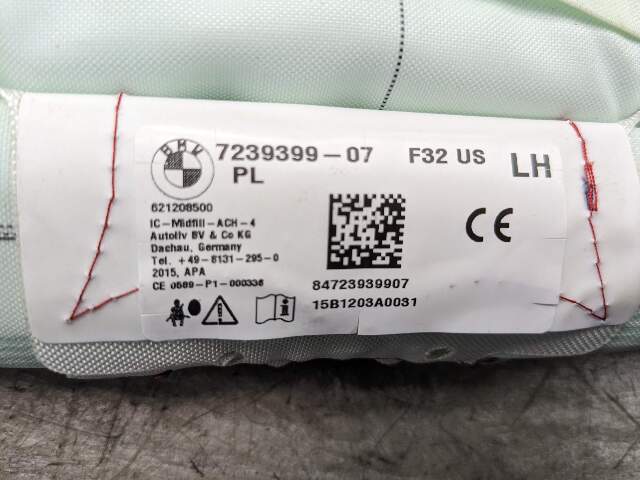 14-20 OEM BMW F32 F82 M4 Coupe Left Driver Top Roof Head Air Bag Airbag Curtain