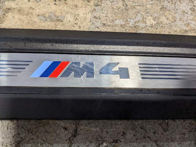 15-20 OEM BMW F82 M4 Coupe Door Sill Plate Molding Trim Right M SPORT*