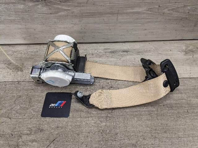 12-18 OEM BMW F30 F31 F34 Front Right Passenger Side Seatbelt Retractor Beige