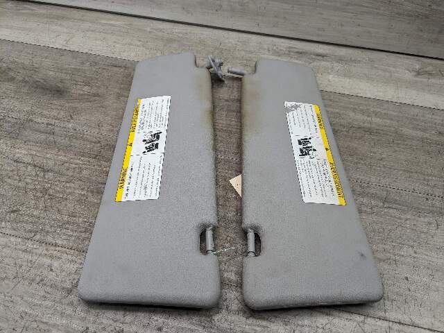 08-13 OEM BMW E70 X5 Interior Sun Visor Leather GRAY/VINYL SET*