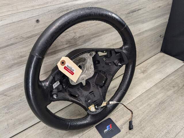 OEM BMW E82 E88 E90 E92 E93 Steering Wheel Black Leather BARE*