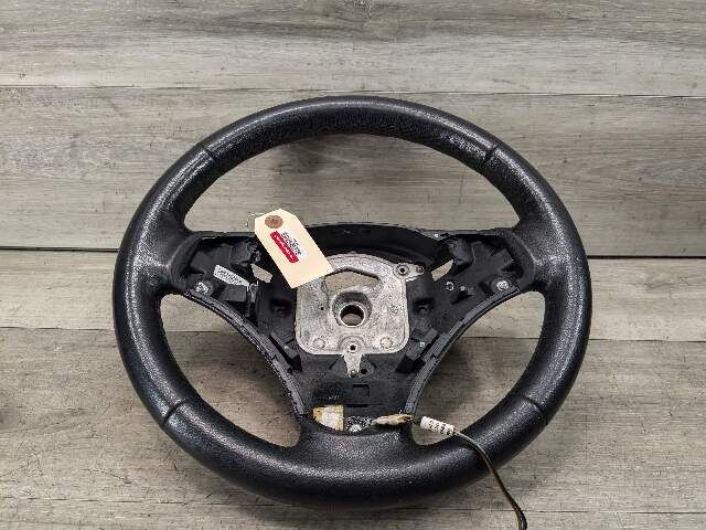 OEM BMW E82 E88 E90 E92 E93 Steering Wheel Black Leather BARE*