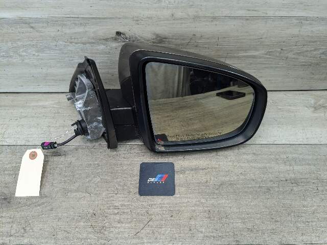 10-13 OEM BMW E70 X5M Right Side Power Folding Mirror Assembly Camera Brown