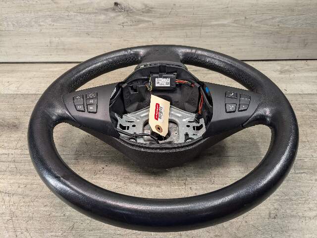 OEM BMW E70 E71 Heated Steering Wheel Black Leather w/Button Switches*