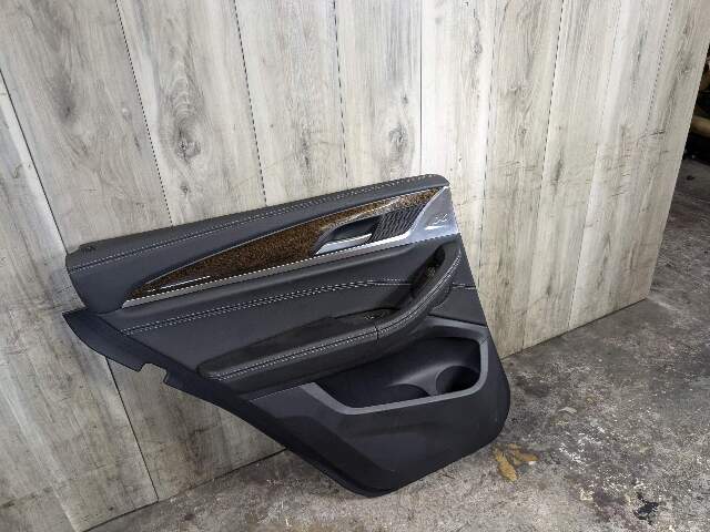 OEM BMW G01 X3 REAR Left Driver SIde Interior Door Panel Card Trim Cover Black
