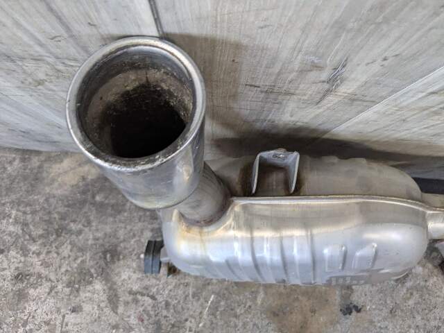 09-11 OEM BMW E90 335d M57 Diesel Exhaust Muffler Tips 7799811