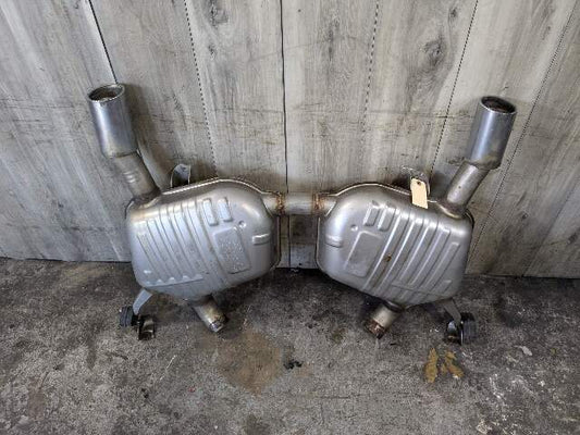 09-11 OEM BMW E90 335d M57 Diesel Exhaust Muffler Tips 7799811