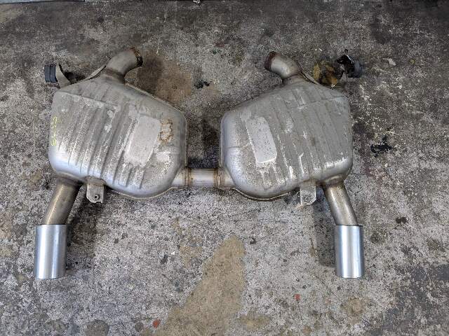09-11 OEM BMW E90 335d M57 Diesel Exhaust Muffler Tips 7799811