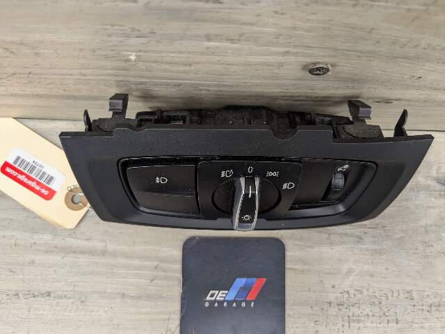 OEM BMW F15 F16 F85 F86 X5 X6 Headlight Switch Control Panel Light Module BLACK