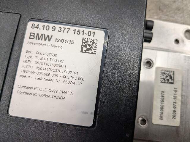 11-16 OEM BMW F82 F30 F32 F36 F06 M3 M4 M5 M6 Telematics Control Unit Module