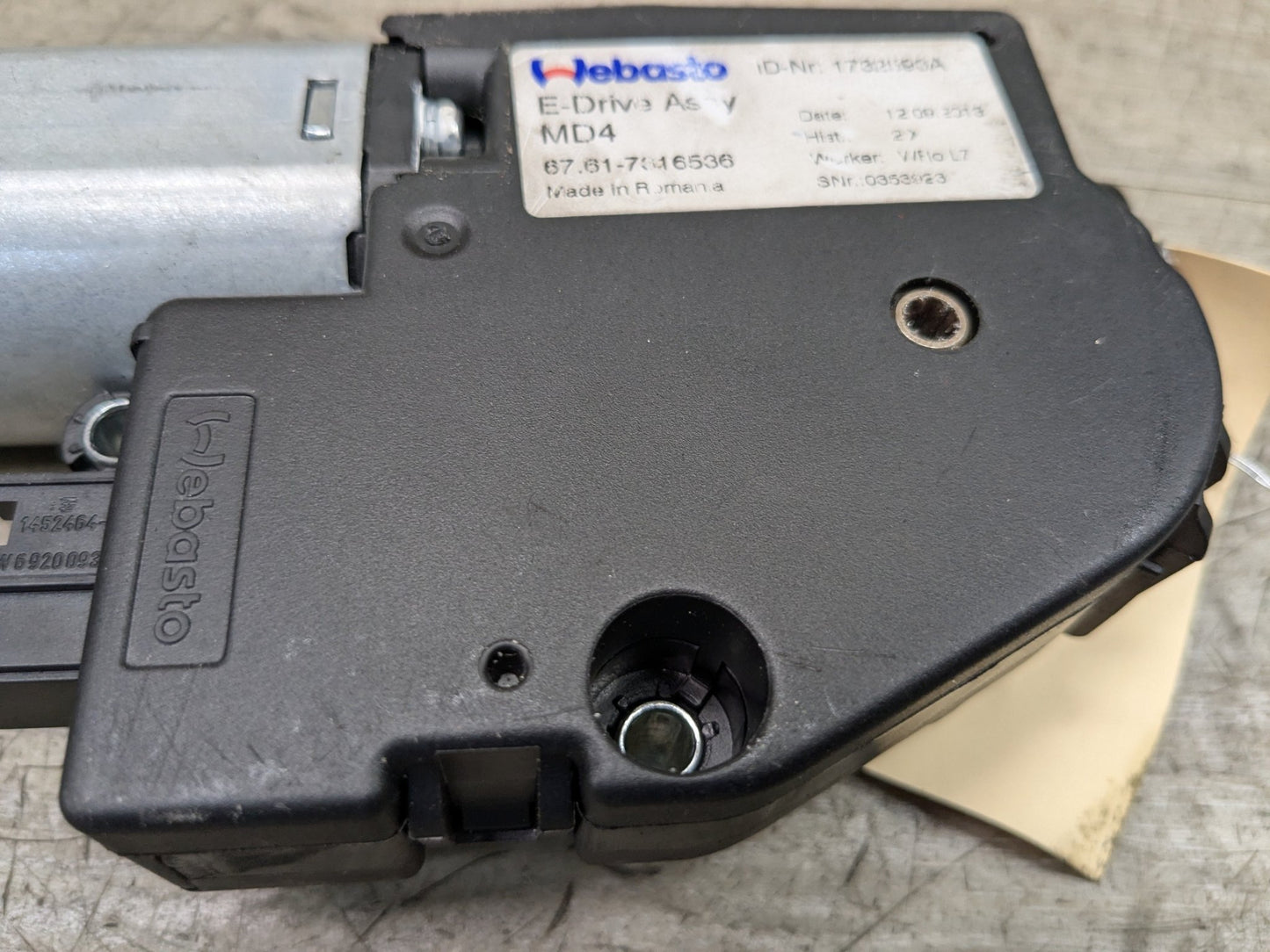 OEM BMW F06 F82 F80 F13 F01 F10 M2 M3 M4 M6 Upper Sunroof Moon Roof Motor Unit