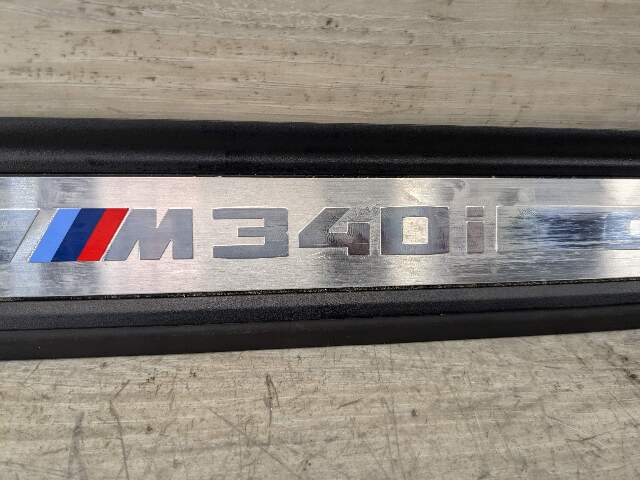 *19-21 OEM BMW G20 G21 M340i Front Left Right Door Sill Plate Molding Trim PAIR