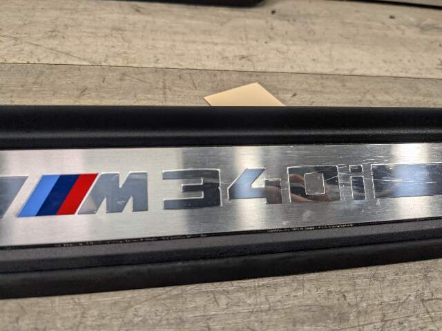 *19-21 OEM BMW G20 G21 M340i Front Left Right Door Sill Plate Molding Trim PAIR