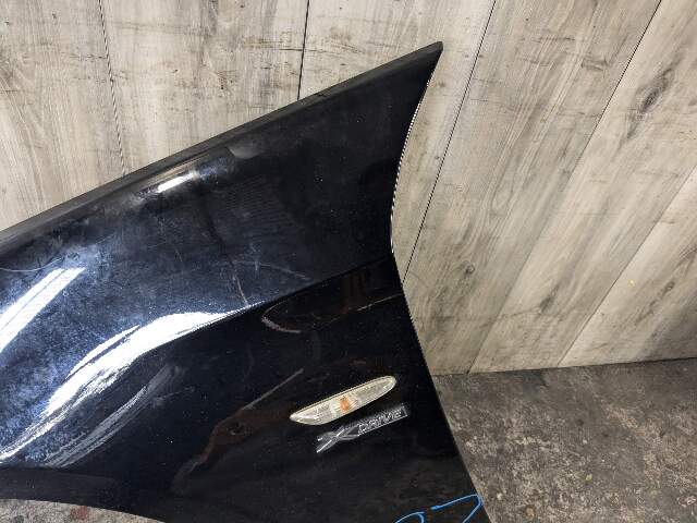 06-11 OEM BMW E90 328 335 Sedan Left Driver Side Fender Panel Black 2