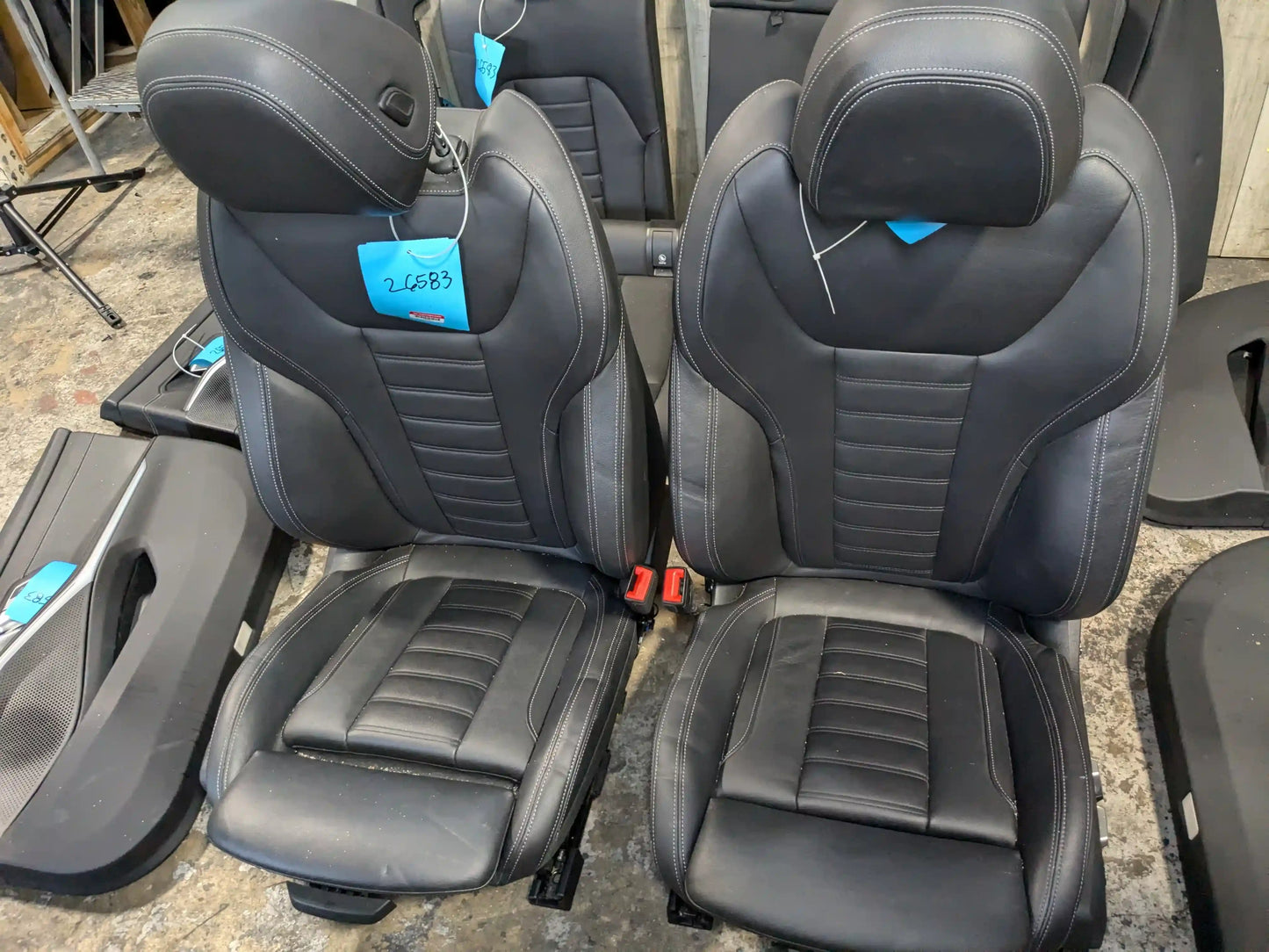 *NOTE* OEM BMW G20 330 M340 Driver Passenger Seats Door Panel Interior Leather