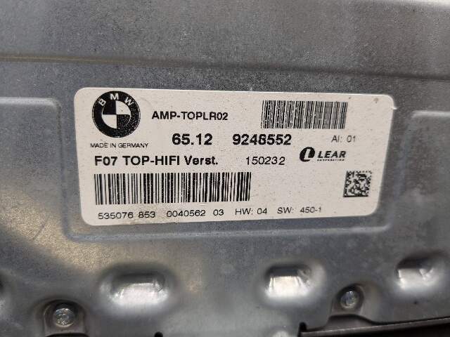 OEM BMW F01 F02 F07 F25 PRE LCI Top-Hifi M Stereo Sound Audio Amplifier AMP LEAR