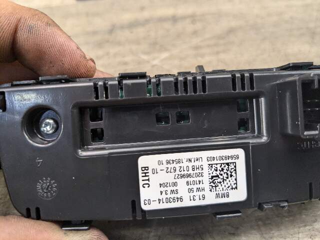 18-24 OEM BMW G01 G02 F97 F98 X3 X4 AC Rear Heater Climate Control Switch Panel
