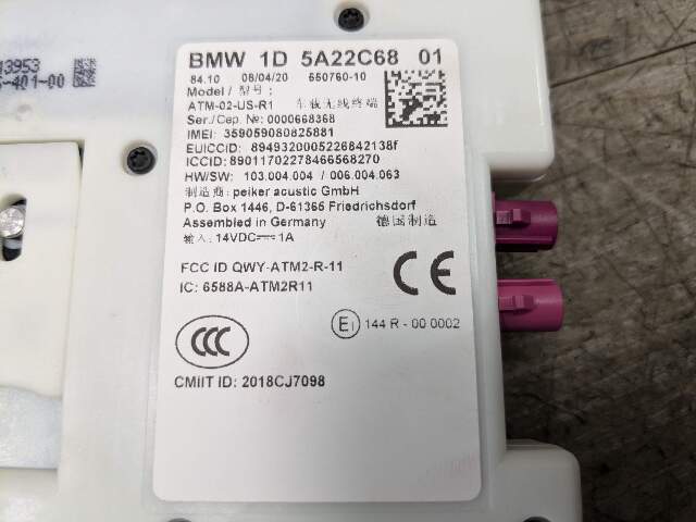 OEM BMW G20 G30 F90 330 M340 540 M550 M5 Antenna Telematics Control Module Unit