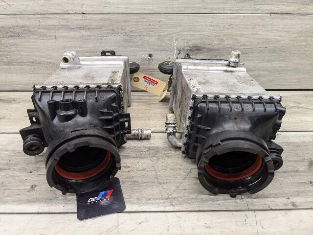16-19 OEM BMW G30 M550 G12 750 N63R Turbocharger Intercooler Air Cooler SET