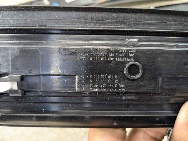 OEM BMW G30 M550 Front Rear Left Right Lighter Door Sill Plate Molding M Trim