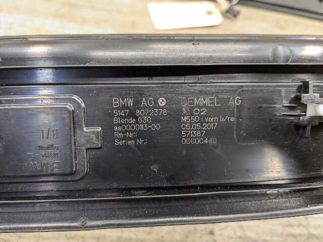 OEM BMW G30 M550 Front Rear Left Right Lighter Door Sill Plate Molding M Trim