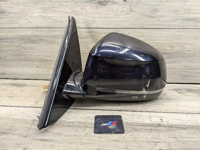 *15-19 OEM BMW F16 X6 Left Driver Side Mirror Assembly Camera Blind Spot Black