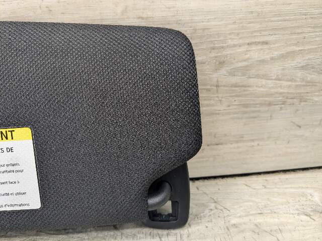 17-20 OEM BMW G30 530 540 F90 Interior Right Passenger Sun Visor Alcantara Black