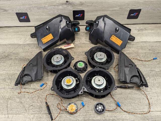 *DENT* OEM BMW F15 F16 F85 F86 X5 X6 Stereo Audio Speakers Top Harman Kardon SET