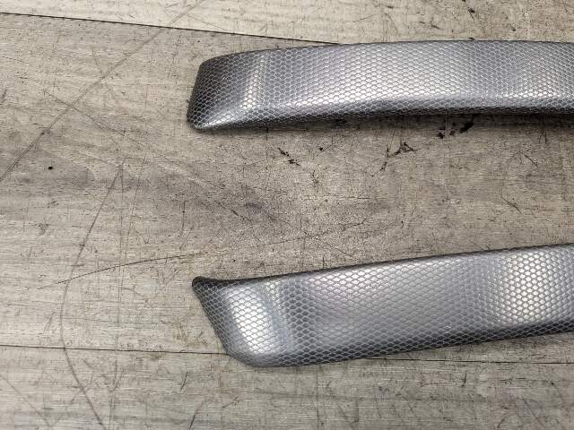 NOTE* OEM BMW E92 E93 Rear Left Right Aluminum Glacier Silver Interior Trim Pair